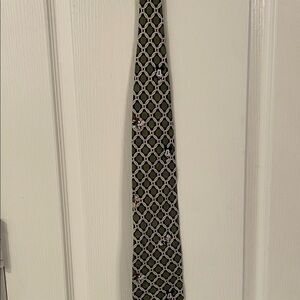Disney Green and Black Patterned Tie